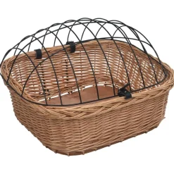 vidaXL Panier avant de vélo avec couvercle 50x45x35 cm Saule naturel