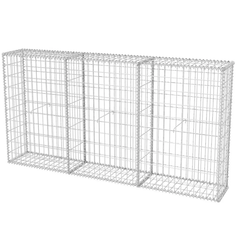 Clôtures & Barrières-vidaXL Panier de gabion Acier galvanisé 200x30x100 cm