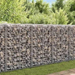 vidaXL Panier de gabion avec couvercle Fil galvanisé 100x30x30 cm