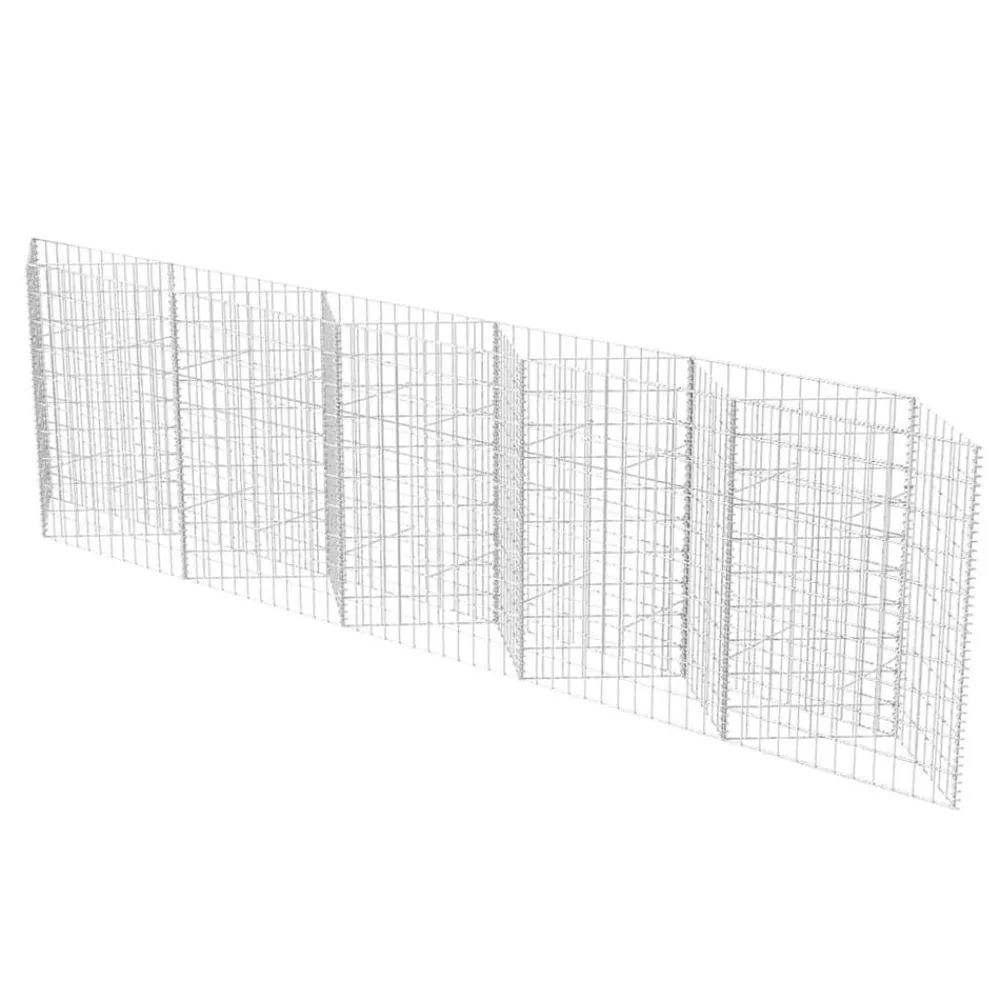 Clôtures & Barrières-vidaXL Panier de gabion Acier galvanisé 300x30x100 cm