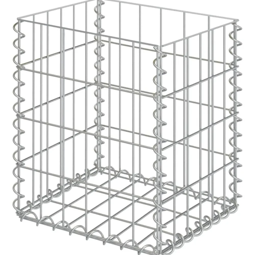 vidaXL Paniers de gabion 2 pcs Acier galvanisé 30x30x40 cm
