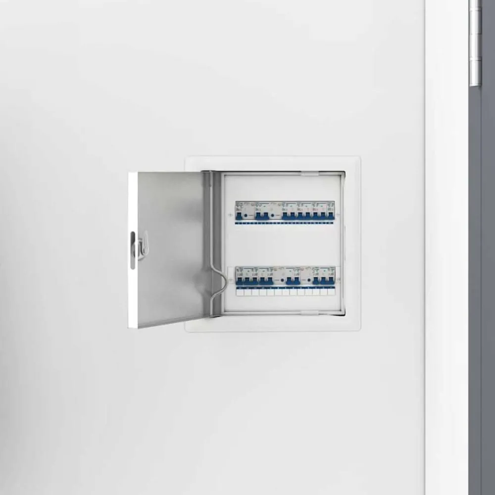 Matériaux De Construction-vidaXL Panneau d'Accès 2 pcs Blanc 23 x 23 x 3 cm Acier