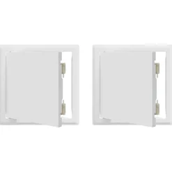 vidaXL Panneau d'Accès 2 pcs Blanc 23 x 23 x 3 cm Acier
