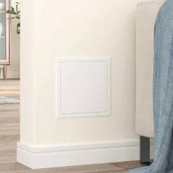 vidaXL Panneau d'Accès 2 pcs Blanc 23 x 23 x 3 cm Acier