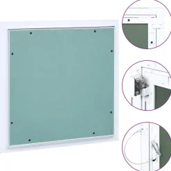 vidaXL Panneau d'accès Cadre en aluminium plaque de plâtre 200x200 mm