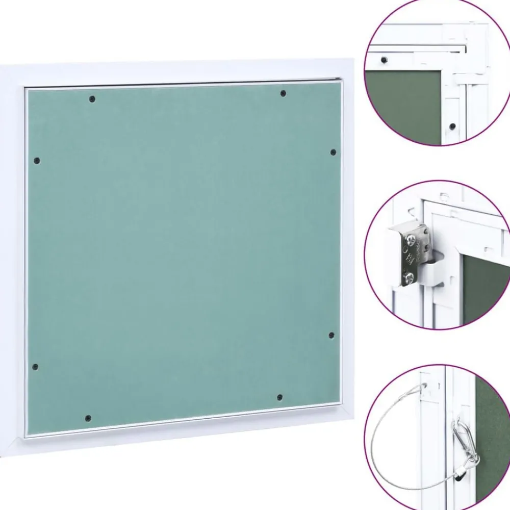vidaXL Panneau d'accès Cadre en aluminium plaque de plâtre 200x200 mm