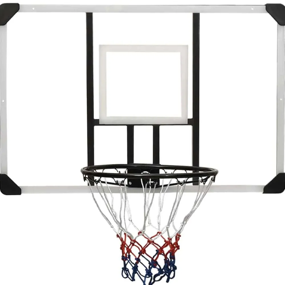 vidaXL Panneau de basket-ball Transparent 106x69x3 cm Polycarbonate