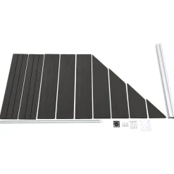 vidaXL Panneau de clôture WPC 95x(105-180) cm
