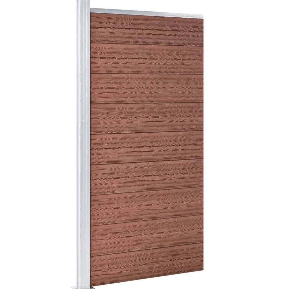 Clôtures & Barrières-vidaXL Panneau de clôture WPC 95x186 cm Marron