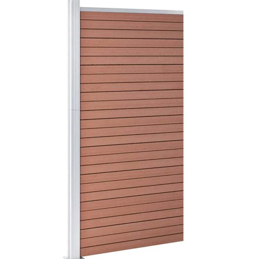 Clôtures & Barrières-vidaXL Panneau de clôture WPC 95x186 cm Marron