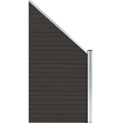 Clôtures & Barrières-vidaXL Panneau de clôture WPC 95x(105-180) cm Noir