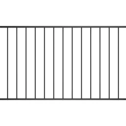 Clôtures & Barrières-vidaXL Panneau de clôture Woerden en acier thermolaqué 1,7m x 0,75m Noir