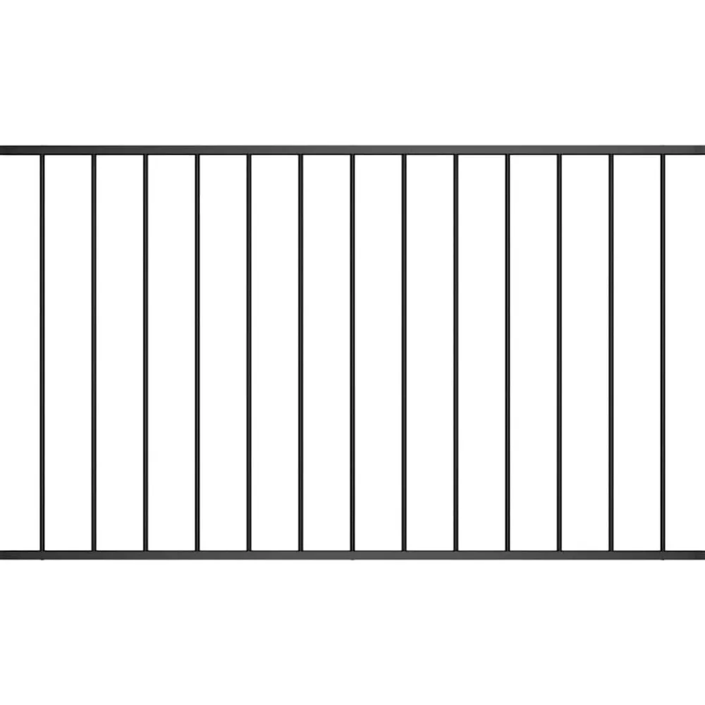 Clôtures & Barrières-vidaXL Panneau de clôture Woerden en acier thermolaqué 1,7m x 0,75m Noir
