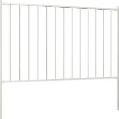 Clôtures & Barrières-vidaXL Panneau de clôture Woerden avec poteaux en acier 1,7x0,75m Blanc