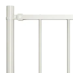 Clôtures & Barrières-vidaXL Panneau de clôture Woerden avec poteaux en acier 1,7x0,75m Blanc