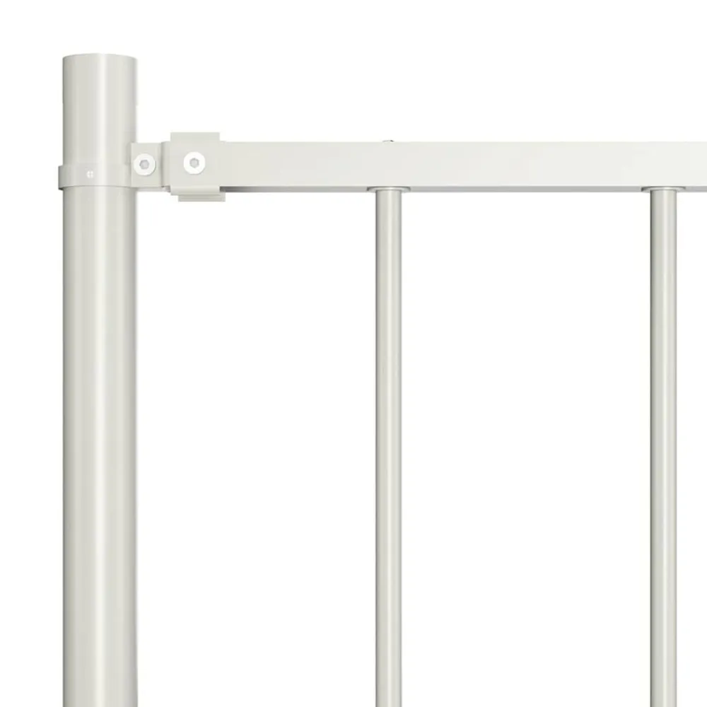 Clôtures & Barrières-vidaXL Panneau de clôture Woerden avec poteaux en acier 1,7x0,75m Blanc