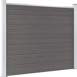 Clôtures & Barrières-vidaXL Panneau de clôture WPC 180x146 cm Gris