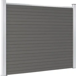 Clôtures & Barrières-vidaXL Panneau de clôture WPC 180x146 cm Gris