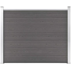 Clôtures & Barrières-vidaXL Panneau de clôture WPC 180x146 cm Gris