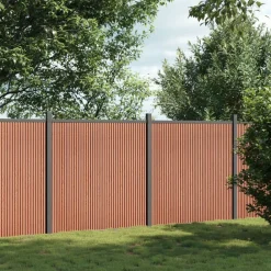 Clôtures & Barrières-vidaXL Panneau de clôture 353x186 cm WPC Marron