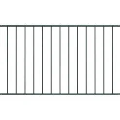 Clôtures & Barrières-vidaXL Panneau de clôture Woerden en acier thermolaqué 1,7 x 0,75 m Anthracite