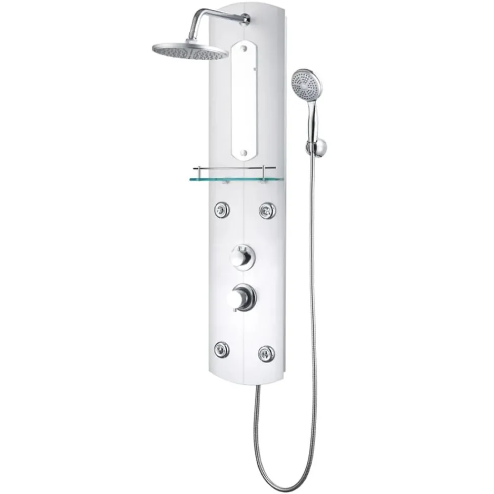 Plomberie-vidaXL Panneau de douche 25x43x110 cm Argenté