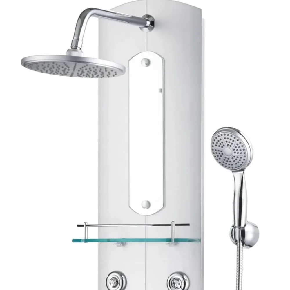 Plomberie-vidaXL Panneau de douche 25 x 43 x 120 cm Argenté
