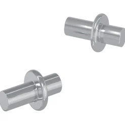 Accessoires De Quincaillerie-vidaXL Panneau de rayon 2 pcs Argenté 8,6 x 8,6 x 14,6 mm Acier