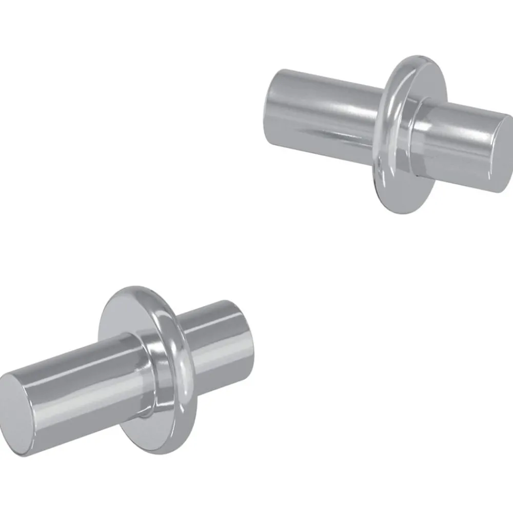 Accessoires De Quincaillerie-vidaXL Panneau de rayon 2 pcs Argenté 8,6 x 8,6 x 14,6 mm Acier