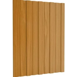 Matériaux De Construction-vidaXL Panneau de toiture 12 pcs Naturel 60 x 45 cm Acier galvanisé Bois clair