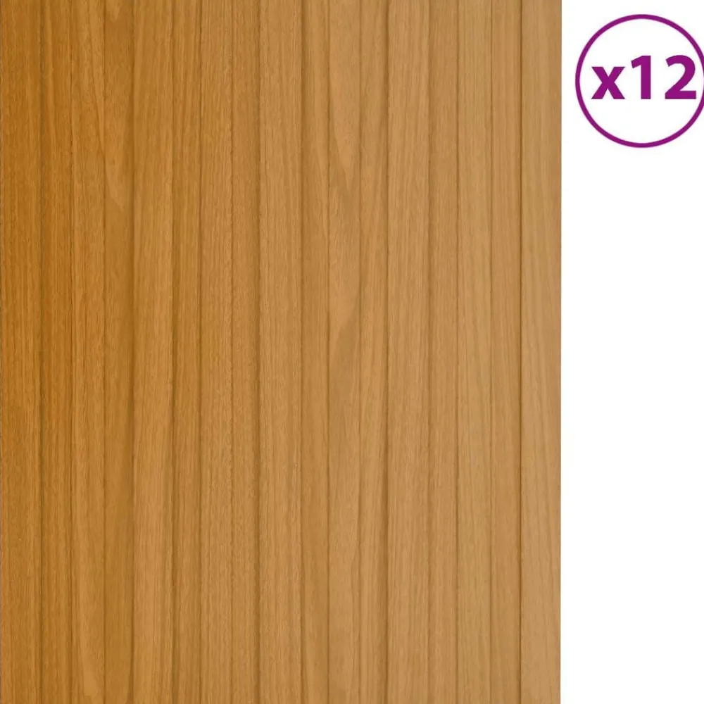 Matériaux De Construction-vidaXL Panneau de toiture 12 pcs Naturel 60 x 45 cm Acier galvanisé Bois clair