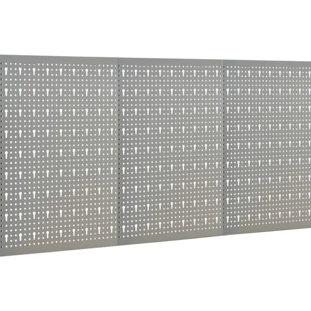 Accessoires De Quincaillerie-vidaXL Panneaux à chevilles muraux 3 pcs 40x58 cm Acier