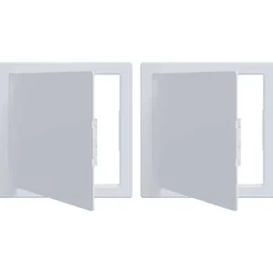 Matériaux De Construction-vidaXL Panneaux d'Accès 2 pcs Blanc 15 x 15 cm Plastic ABS