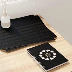 Arts & Loisirs-vidaXL Panneaux décoratifs 12 pcs Chêne noir 30 x 30 x 0,27 cm Ch&ecirc;ne noir