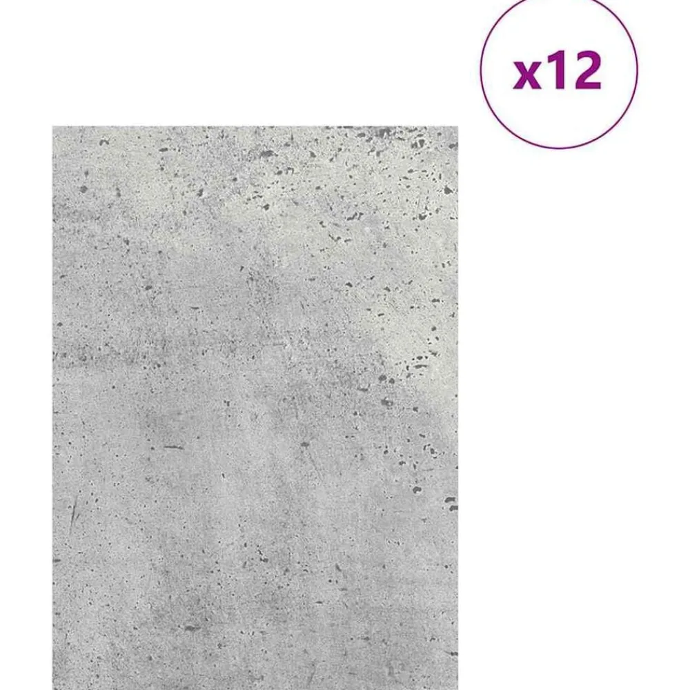 vidaXL Panneaux décoratifs 12 pcs 21 x 30 x 0,27 cm