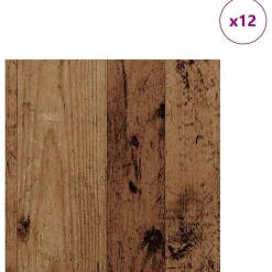 vidaXL Panneaux décoratifs 12 pcs 30 x 30 x 0,27 cm