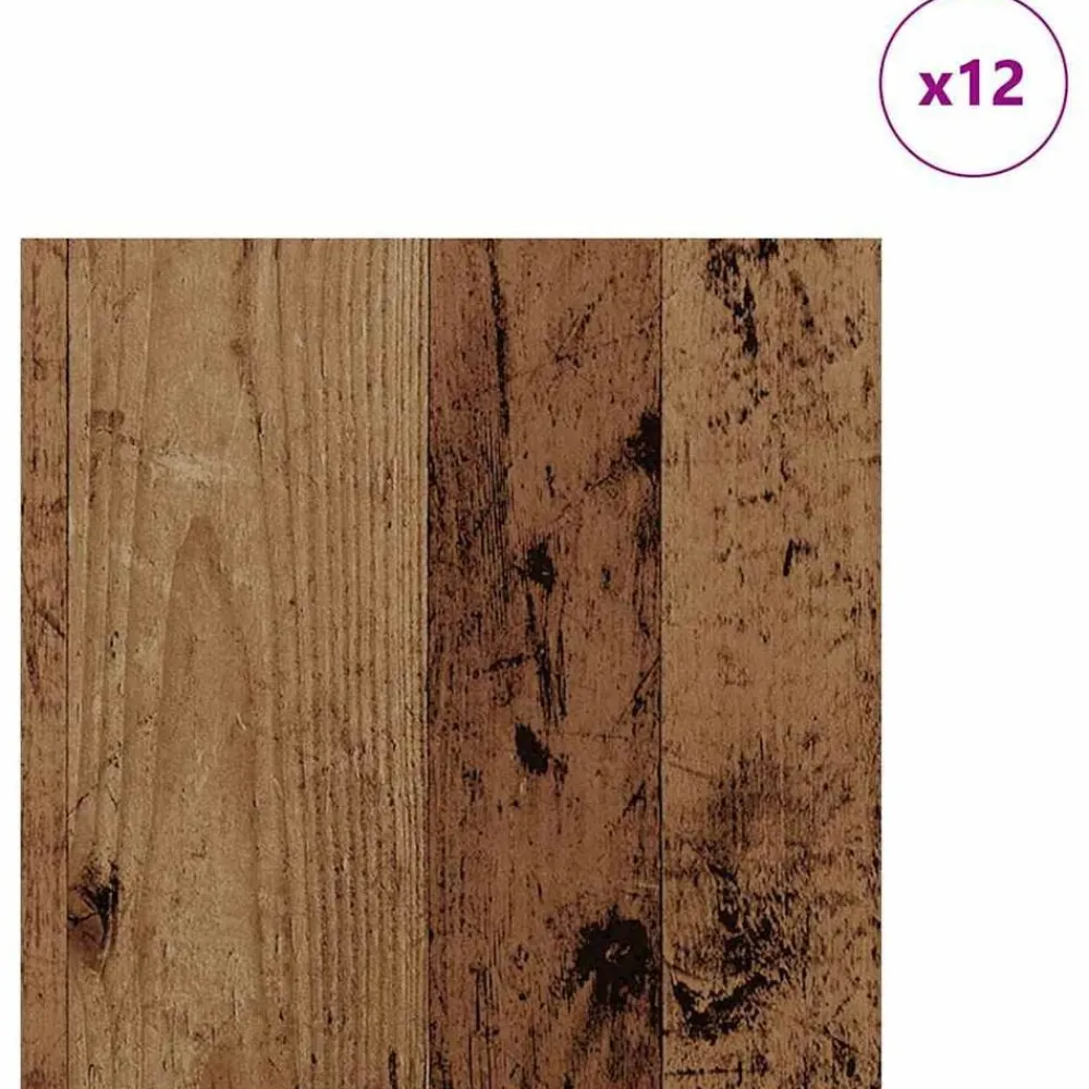 vidaXL Panneaux décoratifs 12 pcs 30 x 30 x 0,27 cm