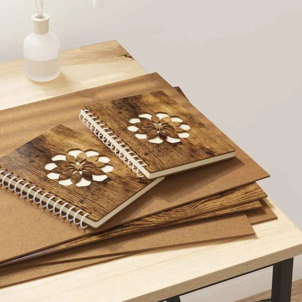 vidaXL Panneaux décoratifs 12 pcs Chêne fumé 30 x 42 x 0,27 cm