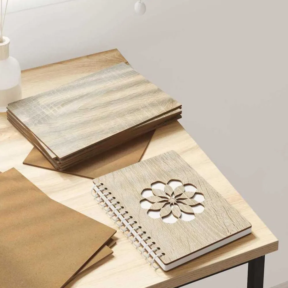 Arts & Loisirs-vidaXL Panneaux décoratifs 12 pcs Chêne Sonoma 15 x 21 x 0,27 cm Chêne sonoma