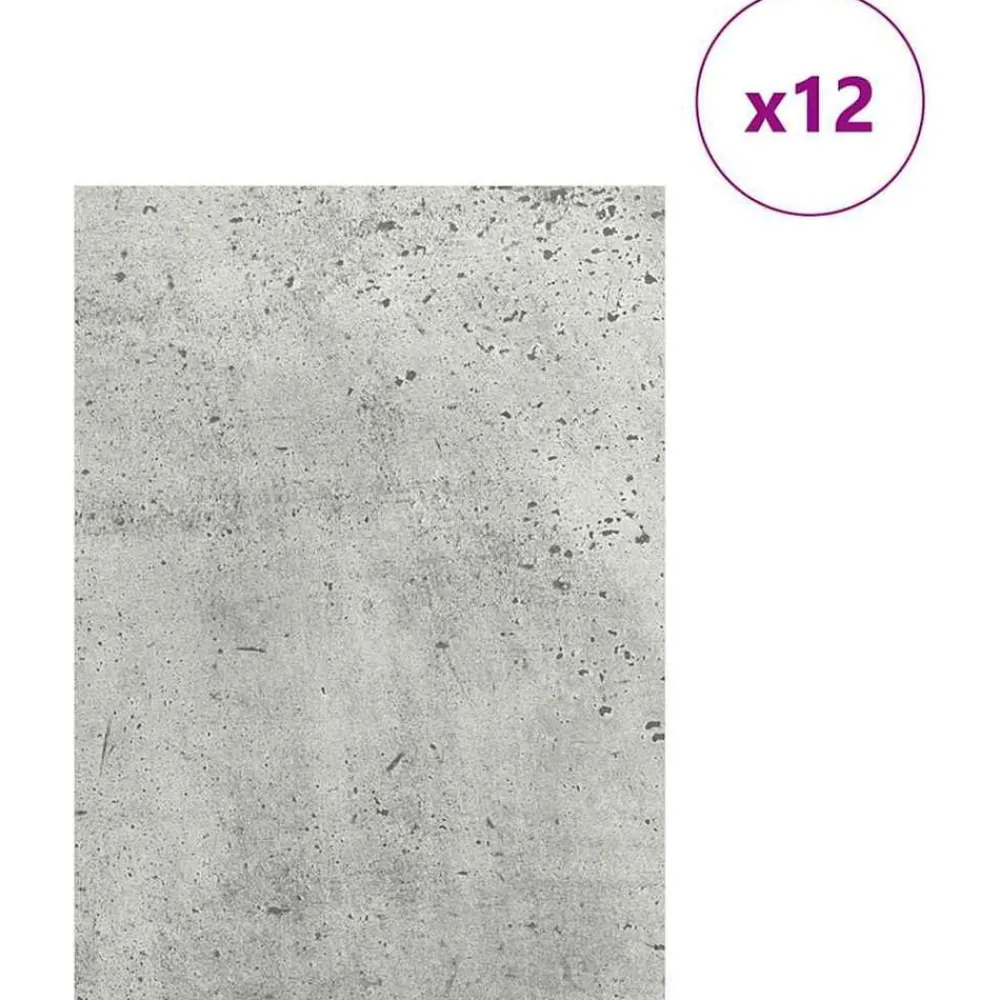 vidaXL Panneaux décoratifs 12 pcs 15 x 21 x 0,27 cm