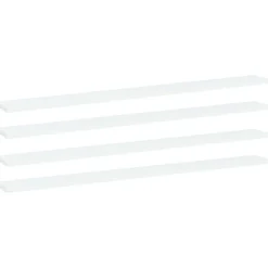 Étagères-vidaXL Panneaux de bibliothèque 4 pcs 100x10x1,5 cm Aggloméré Blanc