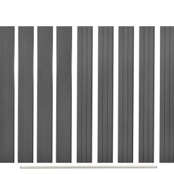 vidaXL Panneaux de clôture de remplacement 9 pcs WPC 170 cm