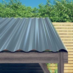 Matériaux De Construction-vidaXL Panneaux de toit 12 pcs Acier galvanisé 60x36 cm Gris