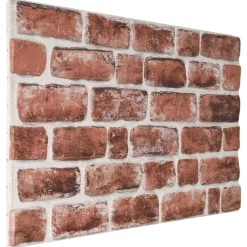 Matériaux De Construction-vidaXL Panneaux muraux 10 pcs 100 x 50 cm marron foncé et blanc