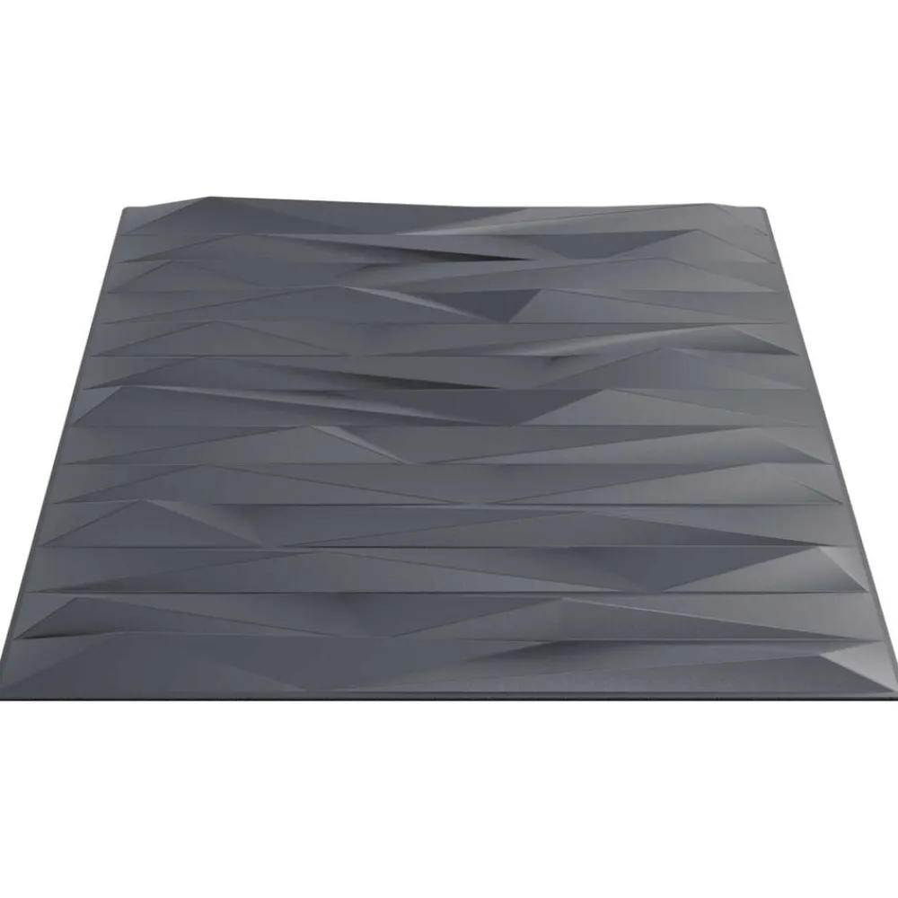 Matériaux De Construction-vidaXL Panneaux muraux 12 pcs 50 x 50 cm Mousse XPS Gris Pierre
