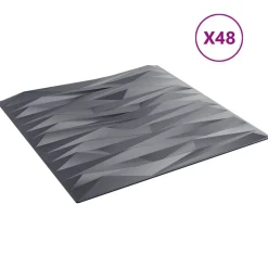 vidaXL Panneaux muraux 48 pcs 50 x 50 cm Mousse XPS