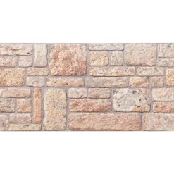 Matériaux De Construction-vidaXL Panneaux muraux 10 pcs 100 x 50 cm Marron clair et blanc