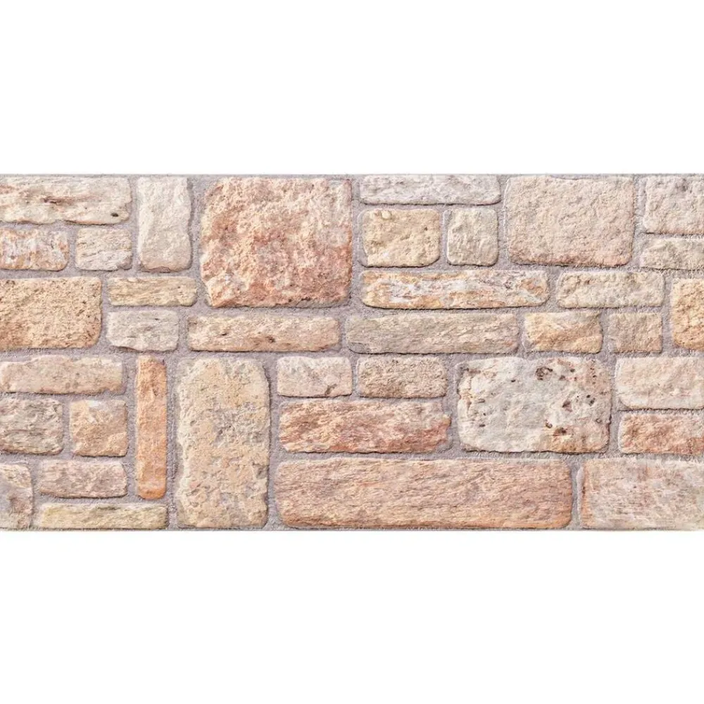 Matériaux De Construction-vidaXL Panneaux muraux 10 pcs 100 x 50 cm Marron clair et blanc