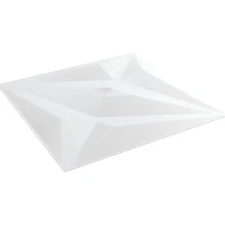 vidaXL Panneaux muraux 24 pcs Étoile Blanche 50 x 50 cm Mousse XPS