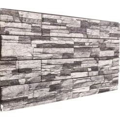 Matériaux De Construction-vidaXL Panneaux muraux 10 pcs 100 x 50 cm Gris foncé et gris clair